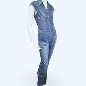 Y2K Rocawear Denim Jumpsuit Small, streetwear, denim tracksuit